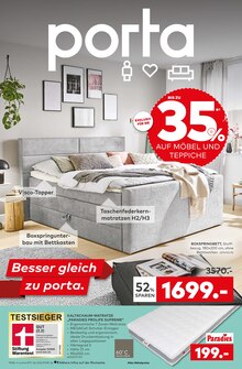 Boxspringbett im porta Möbel Prospekt "Besser gleich zu porta." mit 18 Seiten (Berlin)