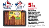 6 merguez à la marocaine + 6 chipolatas à la provençale Cap Saveurs ou saucisse a l'italienne Cap Saveurs ou saucisse chorizo Cap Saveurs à Bi1 dans Jougne 6 merguez à la marocaine + 6 chipolatas à la provençale Cap Saveurs ou saucisse a l'italienne Cap Saveurs ou saucisse chorizo Cap Saveurs à Bi1 dans Jougne