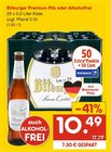 Premium Pils oder Alkoholfrei Angebote von Bitburger bei Netto Marken-Discount Heilbronn für 10,49 €