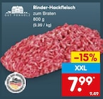 Aktuelles Rinder-Hackfleisch Angebot bei Netto Marken-Discount in Augsburg ab 7,99 €