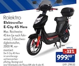 Elektroroller E-City 45 Hero Angebote von Rolektro bei ALDI Nord Bremen für 1.499,00 €