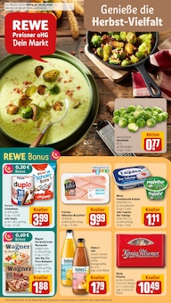 REWE Prospekt der Woche "Dein Markt" Seite 1, 20.10.2025 bis 25.10.2025 für Hardegsen Aktueller REWE Prospekt "Dein Markt" Seite 1 von 30 Seiten für Hardegsen