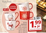 Becher „Weihnachten“ Angebote bei Segmüller Landshut für 1,99 €