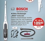 Akku-Staubsauger "Athlet" von BOSCH im aktuellen V-Markt Prospekt für 189,00 €