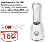 Smoothie-Maker SM 3593 im Angebot bei GLOBUS in Krefeld Smoothie-Maker SM 3593 Angebote von Clatronic bei GLOBUS Krefeld für 16,99 €