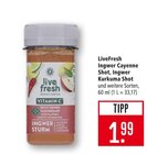Ingwer Cayenne Shot im Angebot bei Marktkauf in Ulm Ingwer Cayenne Shot Angebote von LiveFresh bei Marktkauf Ulm für 1,99 €