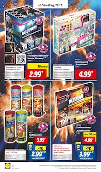 Tischfeuerwerk Angebot im aktuellen Lidl Prospekt auf Seite 12