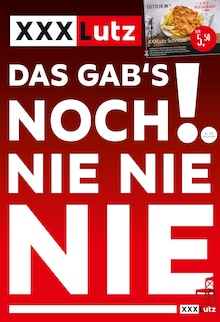 XXXLutz Möbelhäuser Braunschweig Prospekt "DAS GAB'S NOCH NIE NIE NIE!" mit 4 Seiten