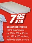 Aktuelles Boxspringbettlaken Angebot bei Möbel AS in Heilbronn ab 7,95 €