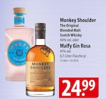 Monkey Shoulder The Original Blended Malt Scotch Whisky oder Malfy Gin Rosa Angebote bei famila Nordost Elmshorn für 24,99 €