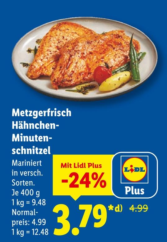 Metzgerfrisch Hähnchen-Minuten-schnitzel