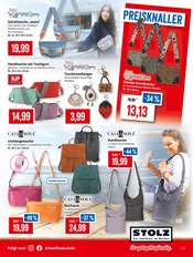 Handtaschen im Kaufhaus Stolz Prospekt in Stralsund Aktueller Kaufhaus Stolz Prospekt mit Handtaschen, "STOLZ. Das Kaufhaus im Norden.", Seite 11