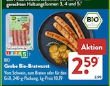 Grobe Bio-Bratwurst im Angebot bei ALDI SÜD in Rastatt Grobe Bio-Bratwurst Angebote von BIO bei ALDI SÜD Rastatt für 2,59 €