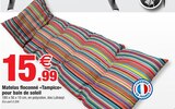 Matelas floconné Tampico pour bain de soleil - Bazarland à Saint-Étienne-du-Rouvray Matelas floconné Tampico pour bain de soleil en promo chez Bazarland Saint-Étienne-du-Rouvray à 15,99 €