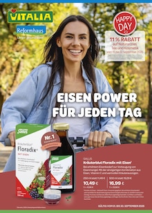 Aktueller VITALIA Reformhaus Prospekt (Brunnthal, 8 Seiten zum blättern VITALIA Reformhaus Prospekt Aktuelle Angebote mit 8 Seiten