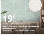 Papier peint vinyle expansé sur support intissé feuille bananier - Mr.Bricolage à Auxerre Papier peint vinyle expansé sur support intissé feuille bananier en promo chez Mr.Bricolage Auxerre à 19,90 €
