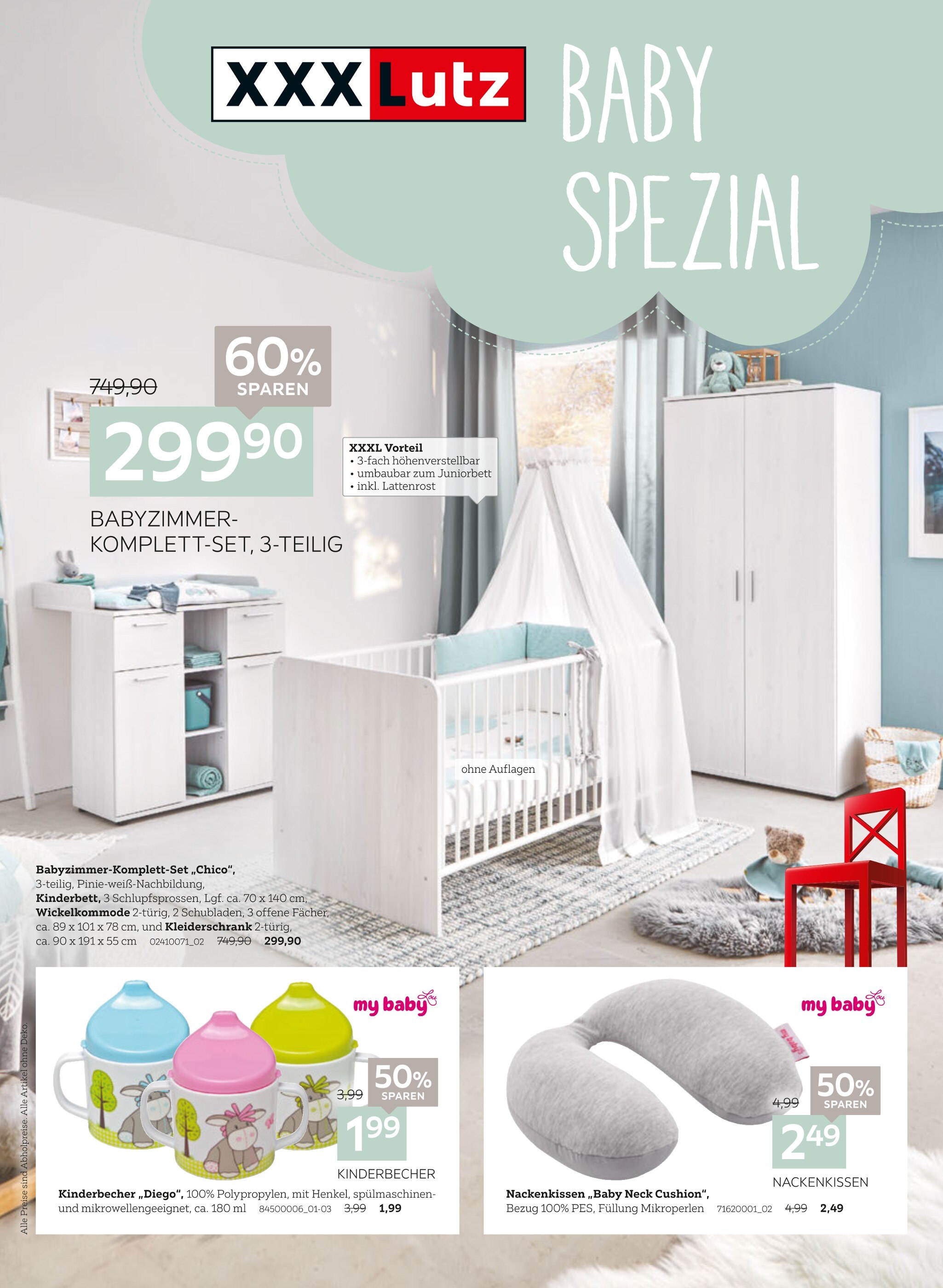 XXXLutz Möbelhäuser Prospekt für Lüneburg mit 8 Seiten XXXLutz Möbelhäuser Prospekt für Lüneburg: "Baby Spezial", 8 Seiten, 25.10.2021 - 07.11.2021