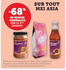 Promo -68% de remise immédiate sur le 2ème produit sur tout Mei Asia à  dans le catalogue U Express à Coeuilly