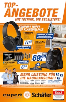 expert Schäfer Aull Prospekt "TOP-ANGEBOTE MIT TECHNIK, DIE BEGEISTERT!" mit 4 Seiten