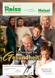 Sanitätshäuser Prospekt von SanitätsFachhaus Reiss GmbH in Schierling Aktueller SanitätsFachhaus Reiss GmbH Sanitätshäuser Prospekt für Schierling: Schenken Sie Gesundheit! mit 6} Seiten, 12.11.2025 - 31.01.2026