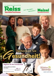 SanitätsFachhaus Reiss GmbH Sanitätshäuser Prospekt der aktuellen Woche mit 6 Seiten, gültig von 12.11.2025 bis 31.01.2026, in Schierling und Umgebung Aktueller SanitätsFachhaus Reiss GmbH Sanitätshäuser Prospekt in Schierling und Umgebung, "Schenken Sie Gesundheit!" mit 6 Seiten, 12.11.2025 - 31.01.2026