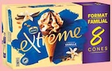 Cônes vanille pépites de nougatine x8 - Extrême en promo chez Intermarché Cônes vanille pépites de nougatine x8 - Extrême dans le catalogue Intermarché
