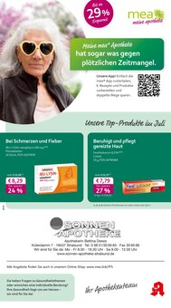 Aktueller mea - meine apotheke Prospekt "Unsere Juli-Angebote" Seite 1 von 4 Seiten für Stralsund