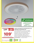 Ventilateur de plafond bois LED Estepa Ø 58 cm - INSPIRE en promo à 109,00 € chez LEROY MERLIN Ventilateur de plafond bois LED Estepa Ø 58 cm - INSPIRE dans le catalogue LEROY MERLIN