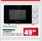 Mikrowelle H20MOWP1 im Angebot bei E center in Rottenburg Mikrowelle H20MOWP1 Angebote von Hisense bei E center Rottenburg für 49,99 €