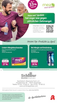 Aktueller mea - meine apotheke Prospekt "Unsere April-Angebote" für Göppingen Aktueller mea - meine apotheke Prospekt für Göppingen mit Seiten