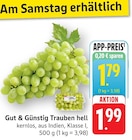 Trauben hell Angebote von Gut & Günstig bei EDEKA Heidelberg für 1,79 €