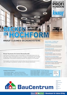 i&M BauCentrum Prospekt Decken in Hochform mit 2 Seiten