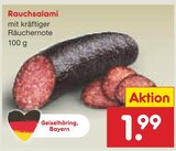 Netto Marken-Discount Stockheim - Rauchsalami Angebot im Prospekt Rauchsalami bei Netto Marken-Discount im Stockheim Prospekt für 1,99 €