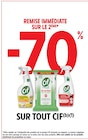 Promo -70% remise immédiate sur le 2ème sur tout Cif à  dans le catalogue Intermarché Contact à Grimaud