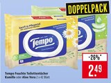 Feuchte Toilettentücher Kamille Angebote von Tempo bei Marktkauf Freiburg für 2,49 €