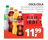 Verschiedene Coca Cola Marken bei Getränke Hörl im Ehekirchen Prospekt für 11,99 €