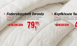 Aktuelle Kopfkissen Angebote bei Die Möbelfundgrube in Saarbrücken Aktuelles Federsteppbett Toronto Angebot bei Die Möbelfundgrube in Saarbrücken ab 49,99 €