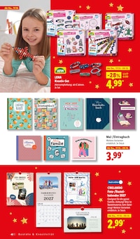 Tischkalender Angebot im Lidl Prospekt, gültig von 19.10.2026 bis 24.12.2026 Tischkalender Angebot im aktuellen Lidl Prospekt auf Seite 42