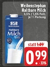 Haltbare Milch im Angebot bei EDEKA in Oberhausen Haltbare Milch Angebote von Weihenstephan bei EDEKA Oberhausen für 0,99 €