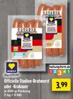 Offizielle Stadion-Bratwurst im Angebot bei EDEKA in Gelsenkirchen Offizielle Stadion-Bratwurst Angebote von Herzstücke bei EDEKA Gelsenkirchen für 3,99 €