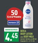 BODY LOTION im Angebot bei Marktkauf in Menden BODY LOTION Angebote von NIVEA bei Marktkauf Menden für 4,45 €