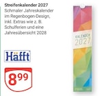 Streifenkalender 2027 im Angebot bei GLOBUS in Kempen Streifenkalender 2027 Angebote von Häfft bei GLOBUS Kempen für 8,99 €