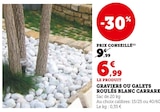 Graviers ou galets roulés blanc carrara - Hyper U à Bolbec Graviers ou galets roulés blanc carrara en promo chez Hyper U Bolbec à 6,99 €