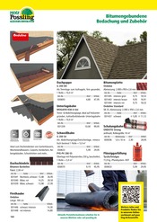 Bitumen Dachschindeln Angebote im Prospekt "Holz- & Baukatalog 2024/25" von Holz Possling auf Seite 160