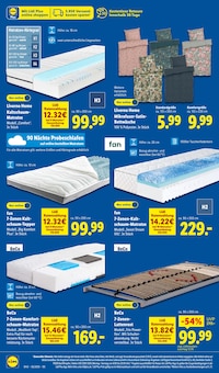 Matratze im aktuellen Lidl Prospekt (Bergisch Gladbach) Matratze im Lidl Prospekt "LIDL LOHNT SICH" mit 72 Seiten (Bergisch Gladbach)