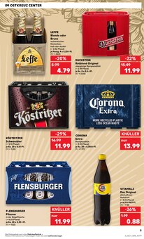 Getränke im Kaufland Prospekt "EXTRA-ANGEBOTE" mit 8 Seiten (Hamburg)