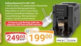 Aktuelles Kaffeevollautomat PC-KAV 1281 Angebot bei GLOBUS in Leipzig ab 199,00 €