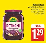 Rotkohl bei nah und gut im Auerbach Prospekt für 1,29 €