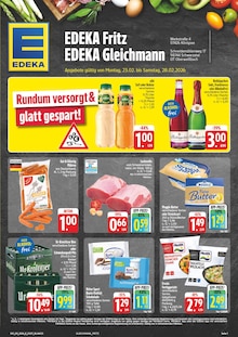 EDEKA Prospekt der Woche "Wir lieben Lebensmittel!" Seite 1, 23.02.2026 bis 28.02.2026 für Oberweißbach Aktueller EDEKA Prospekt "Wir lieben Lebensmittel!" Seite 1 von 30 Seiten für Oberweißbach