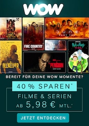 WOW Prospekt für Rüsselsheim: "Filme und Serien ab 5,98€ mtl.", 1 Seite, 01.09.2024 - 30.09.2024